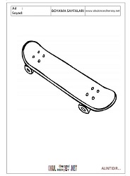 Kaykay boyama sayfaları